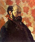 Paul Cezanne Self Portrait on a Rose Background oil painting reproduction